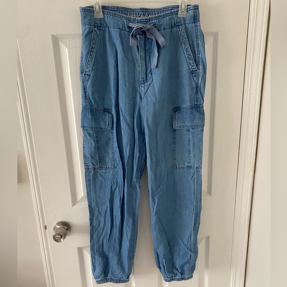 American Eagle Denim Cargo Pants